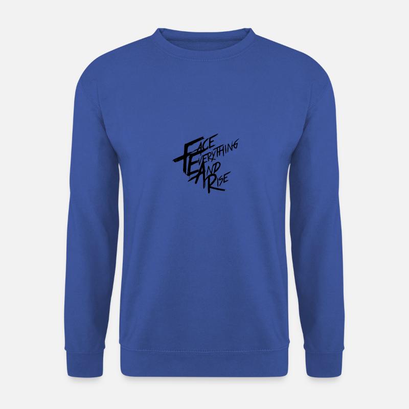 Face everything and Rise - Unisex Pullover - Royalblau