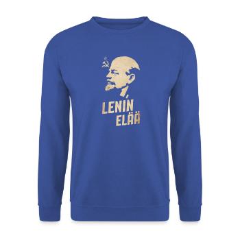 Lenin lebt - Unisex Pullover - Royalblau - Vorne - Alina (178cm) & Michal (187cm)