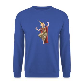 8bit thai dancer - Unisex Pullover - Royalblau - Vorne - Alina (178cm) & Michal (187cm)