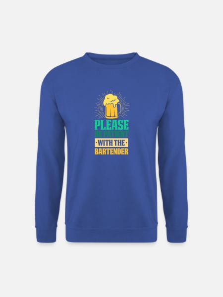Kellner Barkeeper Ober Bar Bartender barchef - Unisex Pullover - Royalblau