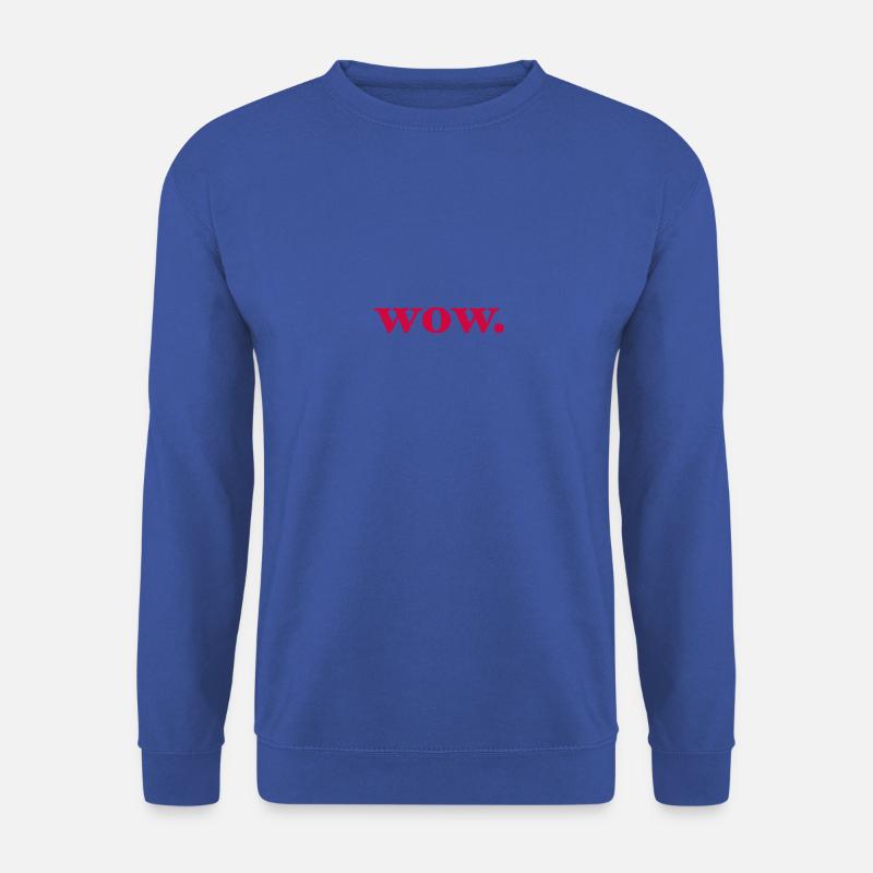 wow - Unisex Pullover - Royalblau