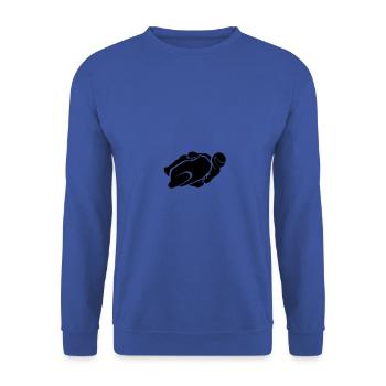 Motard - Sweat-shirt Unisexe - bleu royal - Devant - Alina (178cm) & Michal (187cm)