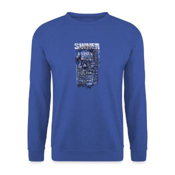 Swan Swan Idée Cadeau - Sweat-shirt Unisexe - bleu royal - Devant - Alina (178cm) & Michal (187cm)