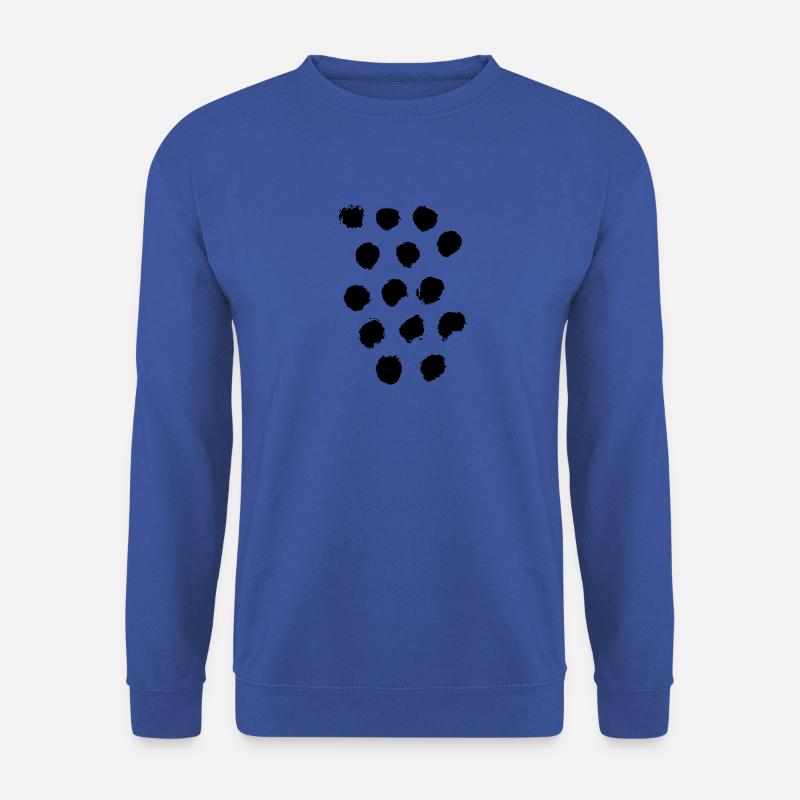 Punkte - Unisex Pullover - Royalblau