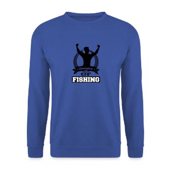 Champion Sports Sports Pêche Pêche - Sweat-shirt Unisexe - bleu royal - Devant - Alina (178cm) & Michal (187cm)
