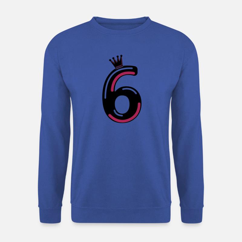 6 krone - Unisex Pullover - Royalblau