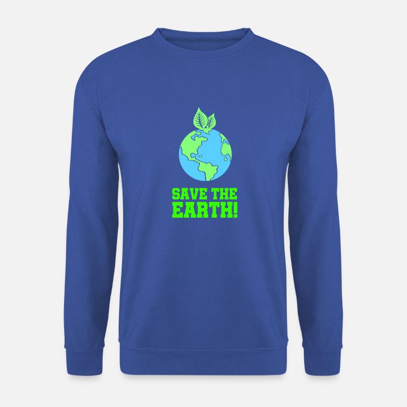 save the earth - Unisex Pullover - Royalblau