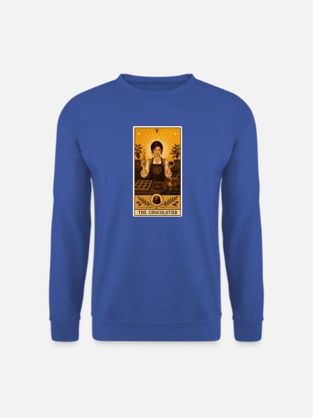 Chocolatière | Schokolade Pralinen Tarot - Unisex Pullover - Royalblau
