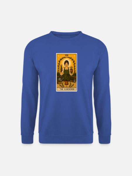 Gärtnerin | Garten Pflanzen Tarot - Unisex Pullover - Royalblau