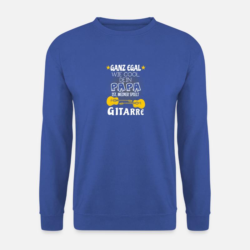 Mein Papa spielt Gitarre - Unisex Pullover - Royalblau