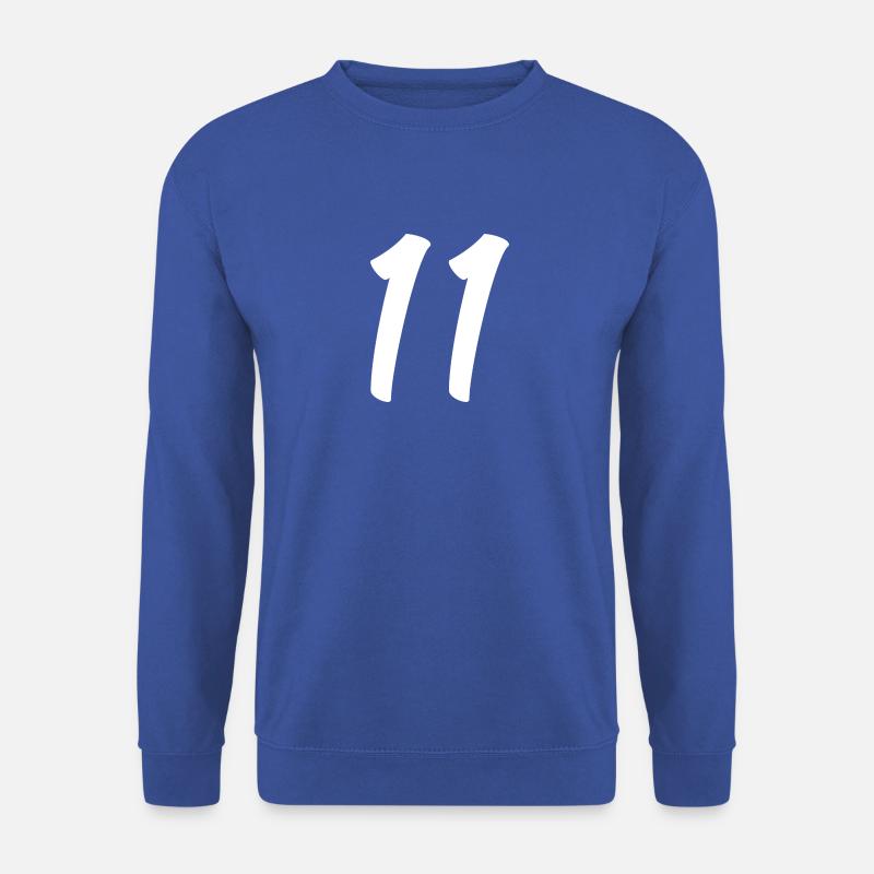 Nummer 11 - Unisex Pullover - Royalblau