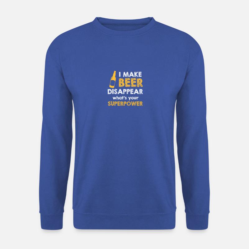 I make Beer disappear - Unisex Pullover - Royalblau