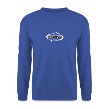 HANNOVER - Unisex Pullover - Royalblau - Vorne - Alina (178cm) & Michal (187cm)