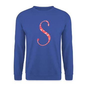 Sanfter Frühling - Unisex Pullover - Royalblau - Vorne - Alina (178cm) & Michal (187cm)