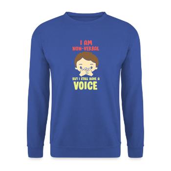 autismus autist asperger syndrom - Unisex Pullover - Royalblau - Vorne - Alina (178cm) & Michal (187cm)