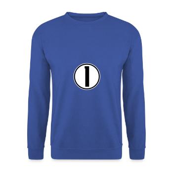 1 - Unisex Sweatshirt - royal blue - Front - Alina (178cm) & Michal (187cm)
