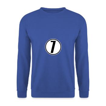7 - Unisex Sweatshirt - royal blue - Front - Alina (178cm) & Michal (187cm)