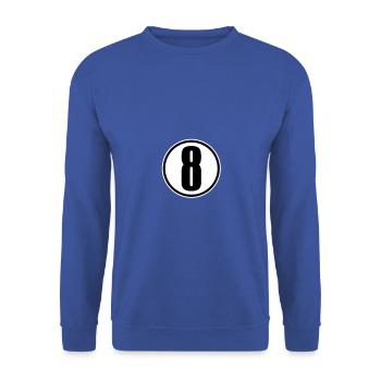 8 - Unisex Sweatshirt - royal blue - Front - Alina (178cm) & Michal (187cm)