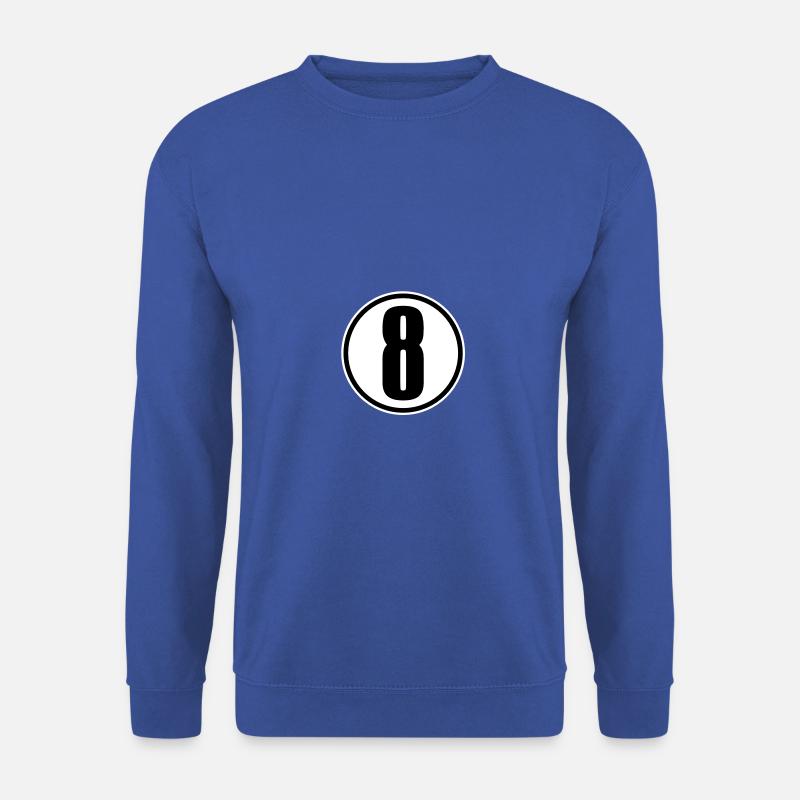 8 - Sweat-shirt Unisexe - bleu royal