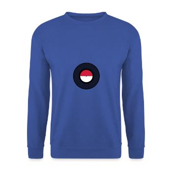 Schallplatte - Unisex Pullover - Royalblau - Vorne - Alina (178cm) & Michal (187cm)