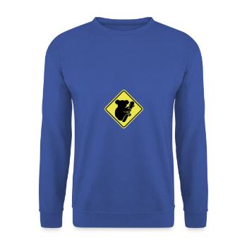 Koala - Unisex Pullover - Royalblau - Vorne - Alina (178cm) & Michal (187cm)