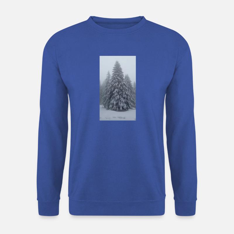 Tannenbaum im Schnee - Unisex Pullover - Royalblau