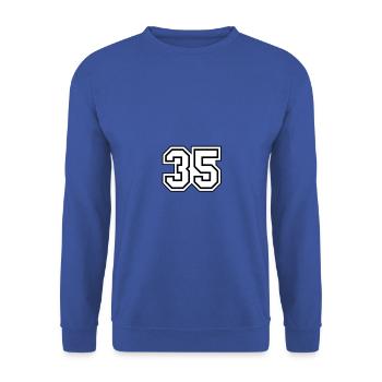35 - Sweat-shirt Unisexe - bleu royal - Devant - Alina (178cm) & Michal (187cm)