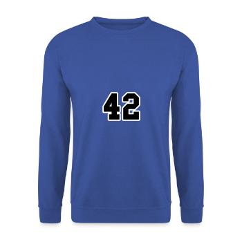 42 - Unisex Sweatshirt - royal blue - Front - Alina (178cm) & Michal (187cm)