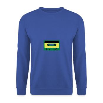 kassette - Unisex Pullover - Royalblau - Vorne - Alina (178cm) & Michal (187cm)
