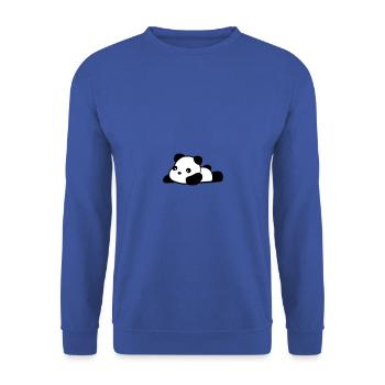 Panda - Sweat-shirt Unisexe - bleu royal - Devant - Alina (178cm) & Michal (187cm)