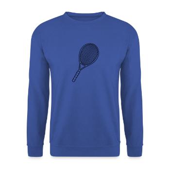 Tennisschläger - Unisex Pullover - Royalblau - Vorne - Alina (178cm) & Michal (187cm)