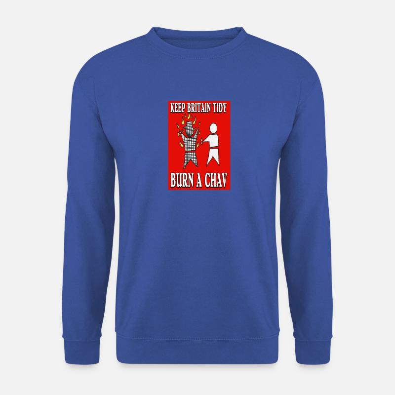 BURN A CHAV - Unisex Sweatshirt - royal blue