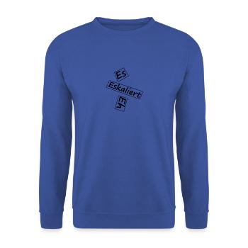 Cela augmente quand même! - Sweat-shirt Unisexe - bleu royal - Devant - Alina (178cm) & Michal (187cm)