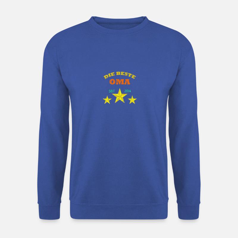Seit dem Jahr 2014 habe ich die beste Oma der Welt - Unisex Pullover - Royalblau