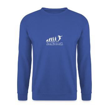 Handball Evolution - Unisex Pullover - Royalblau - Vorne - Alina (178cm) & Michal (187cm)