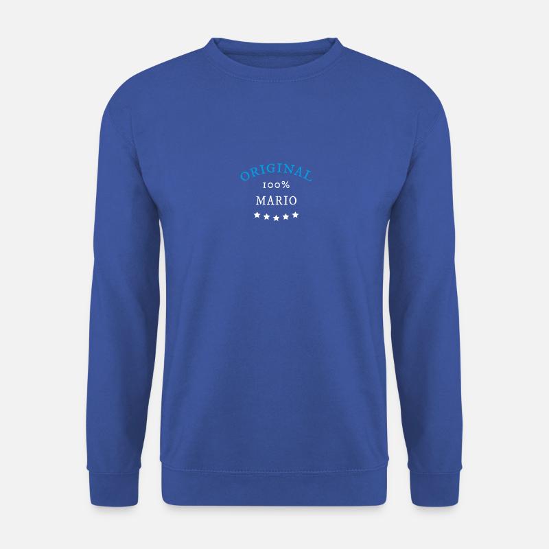 Original 100% Mario, gift, - Unisex Sweatshirt - royal blue