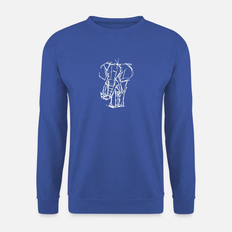 Elefant - Unisex Pullover - Royalblau