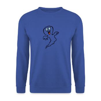 ghost 2 - Unisex Sweatshirt - royal blue - Front - Alina (178cm) & Michal (187cm)