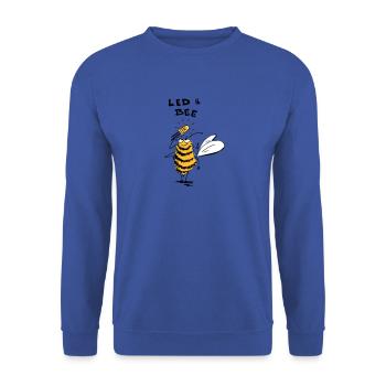 led it bee - Unisex Sweatshirt - royal blue - Front - Alina (178cm) & Michal (187cm)
