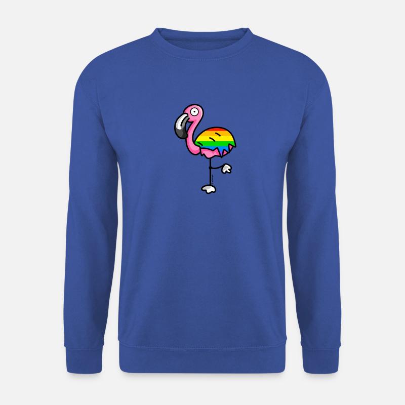 flamingo6 - Rainbow - Unisex Pullover - Royalblau