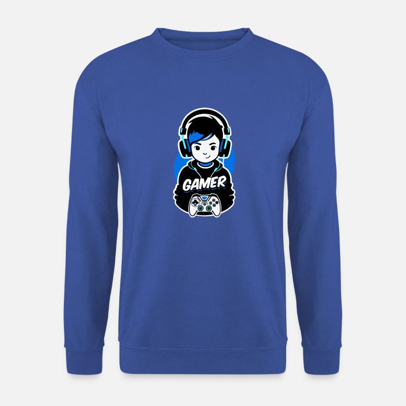 Gamer Boy - Blau - Unisex Pullover - Royalblau