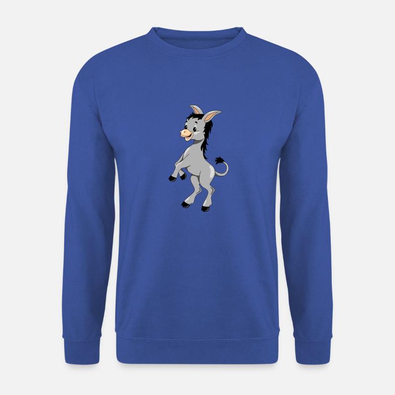 Fröhlich tanzender Esel - Unisex Pullover - Royalblau