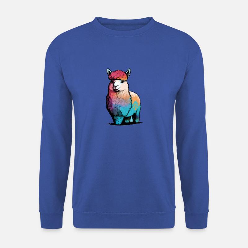 Alpaca Llama Rainbow - Unisex Sweatshirt - royal blue