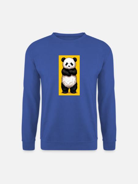 Panda - Unisex Pullover - Royalblau