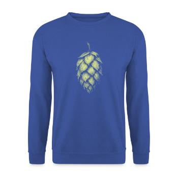 Houblon - Sweat-shirt Unisexe - bleu royal - Devant - Alina (178cm) & Michal (187cm)
