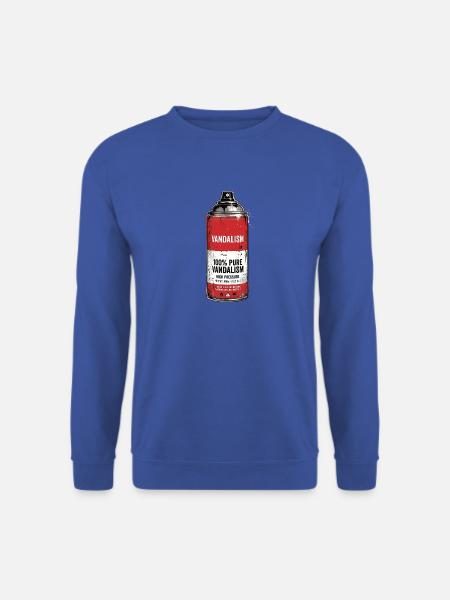 Lackspray Dose Kunst Graffiti - Unisex Pullover - Royalblau