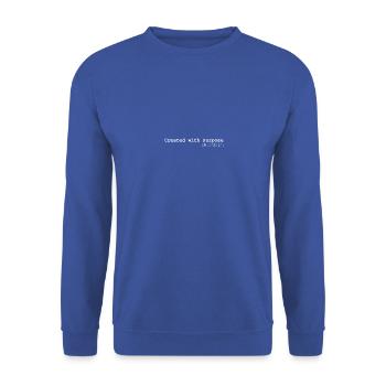 Créé dans un but précis Éphésiens 2 :10 Foi - Sweat-shirt Unisexe - bleu royal - Devant - Alina (178cm) & Michal (187cm)