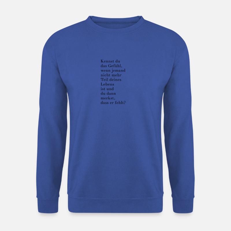 Trauer - Unisex Pullover - Royalblau
