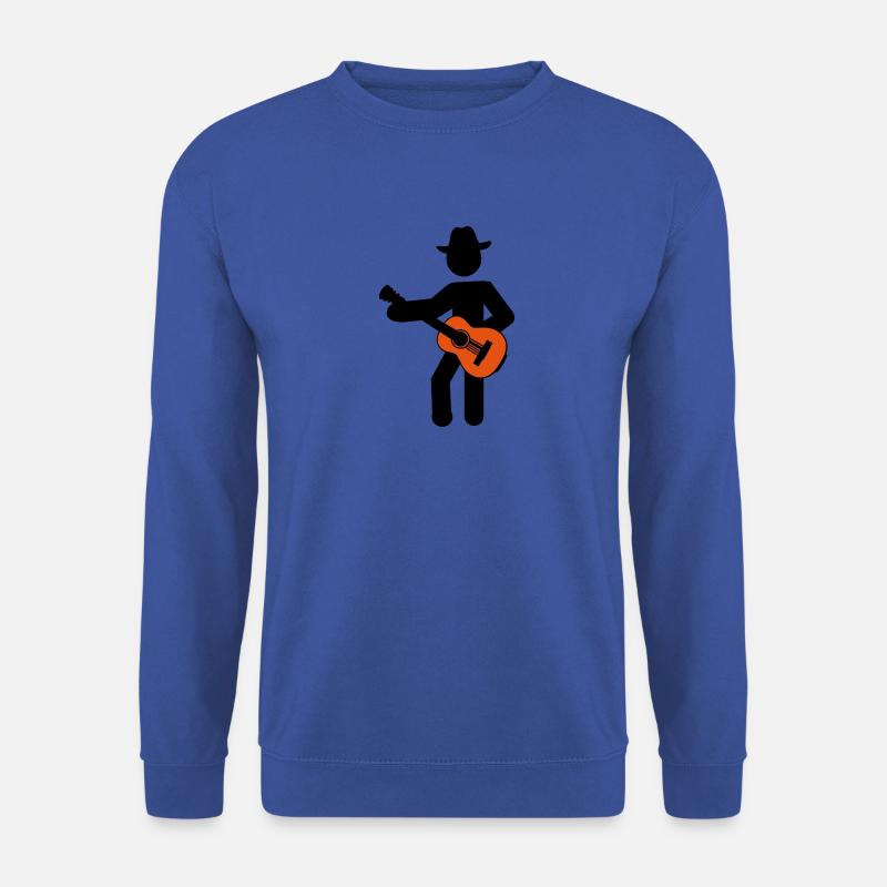 cowboy gitarre - Unisex Pullover - Royalblau