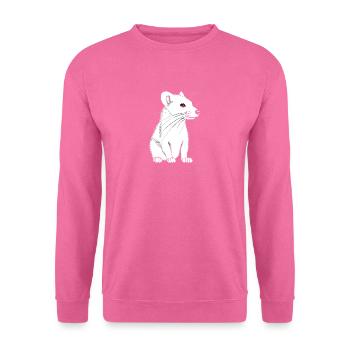 Verspieltes Frettchen - Unisex Pullover - Pink - Vorne